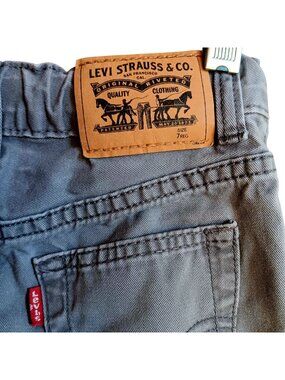 Levis 505 Boys Gray Denim Jeans 7 Reg